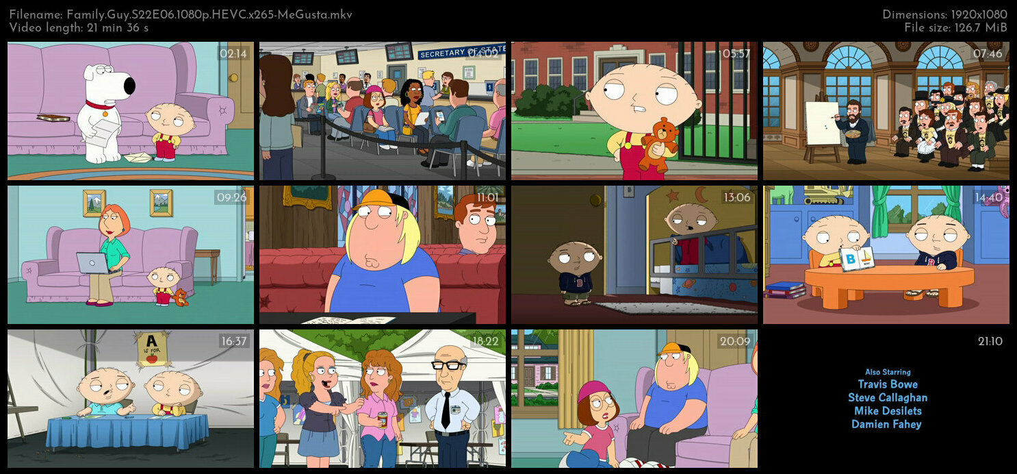 Family Guy S22E06 1080p HEVC x265 MeGusta TGx