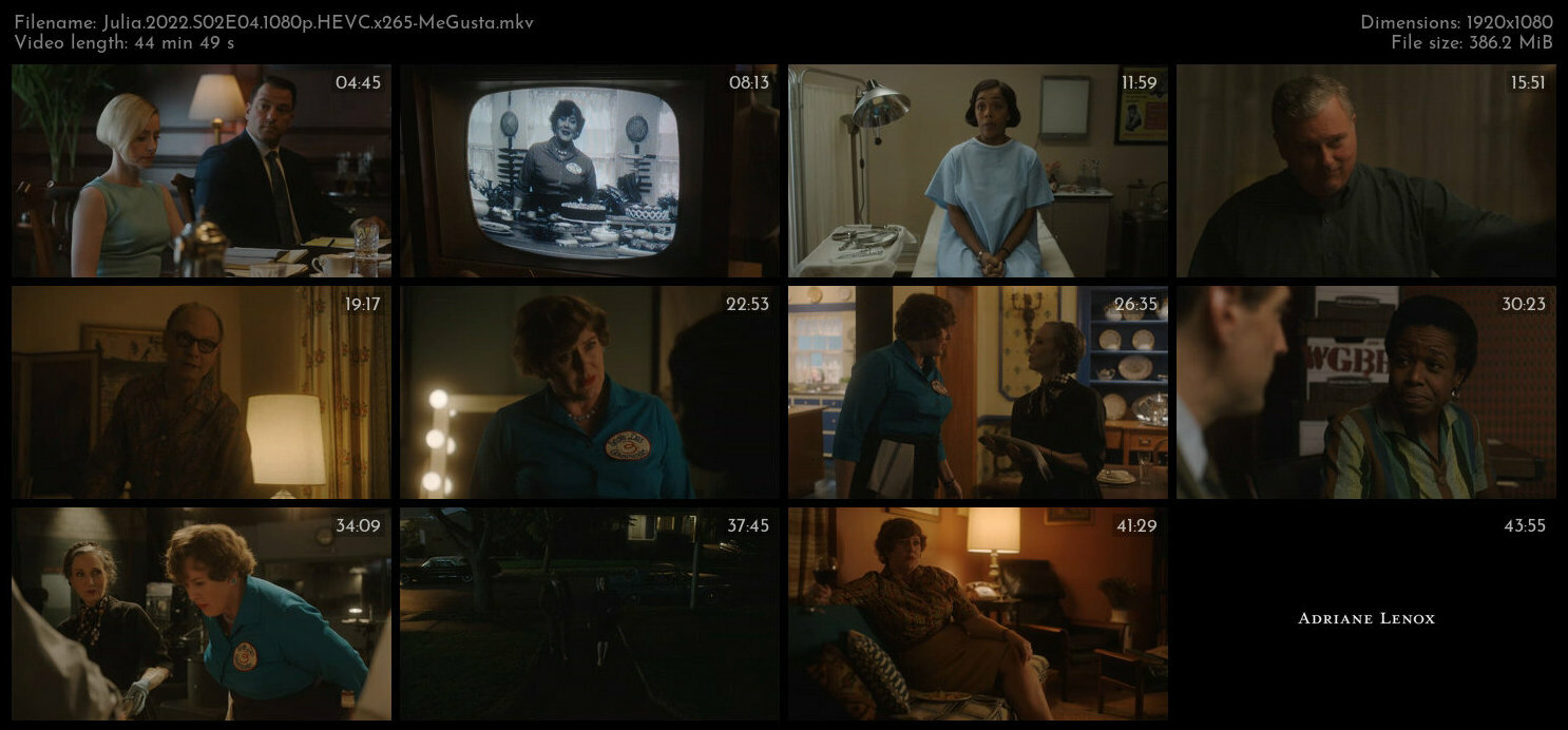 Julia 2022 S02E04 1080p HEVC x265 MeGusta TGx