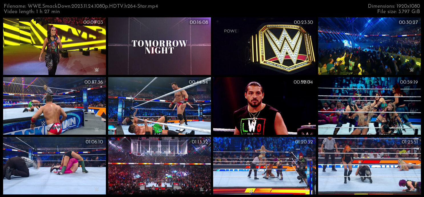 WWE SmackDown 2023 11 24 1080p HDTV h264 Star TGx