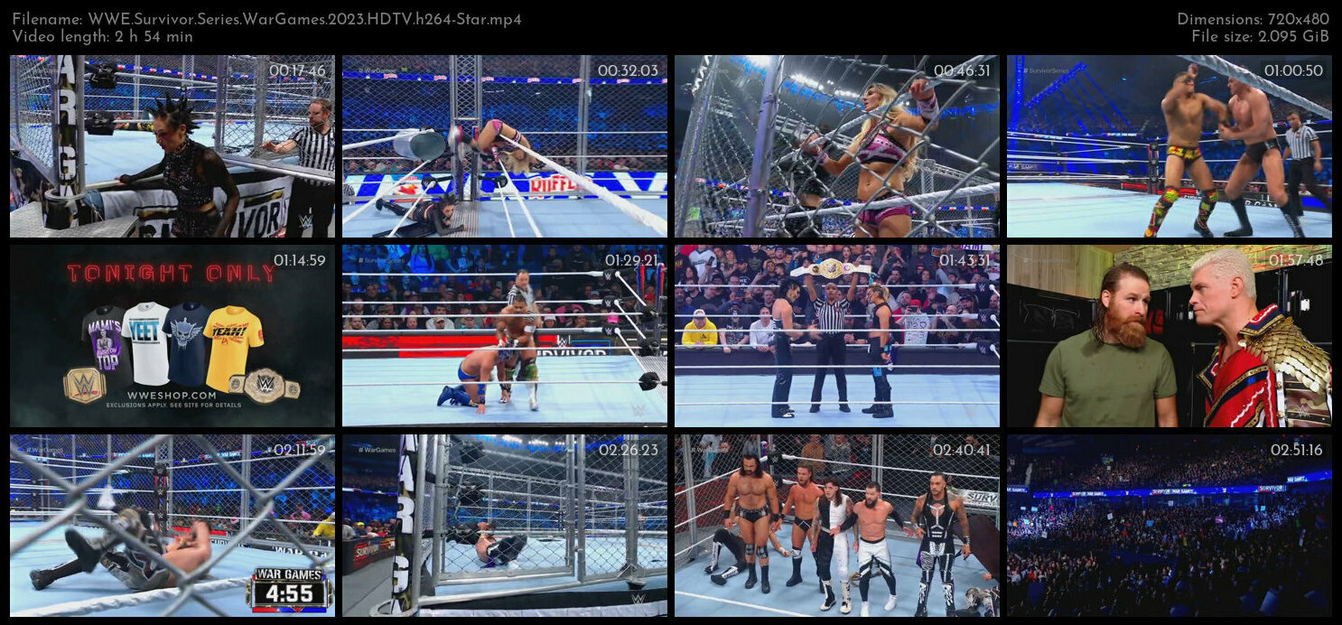 WWE Survivor Series WarGames 2023 HDTV h264 Star TGx