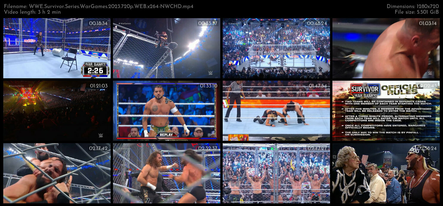 WWE Survivor Series WarGames 2023 720p WEB x264 NWCHD TGx