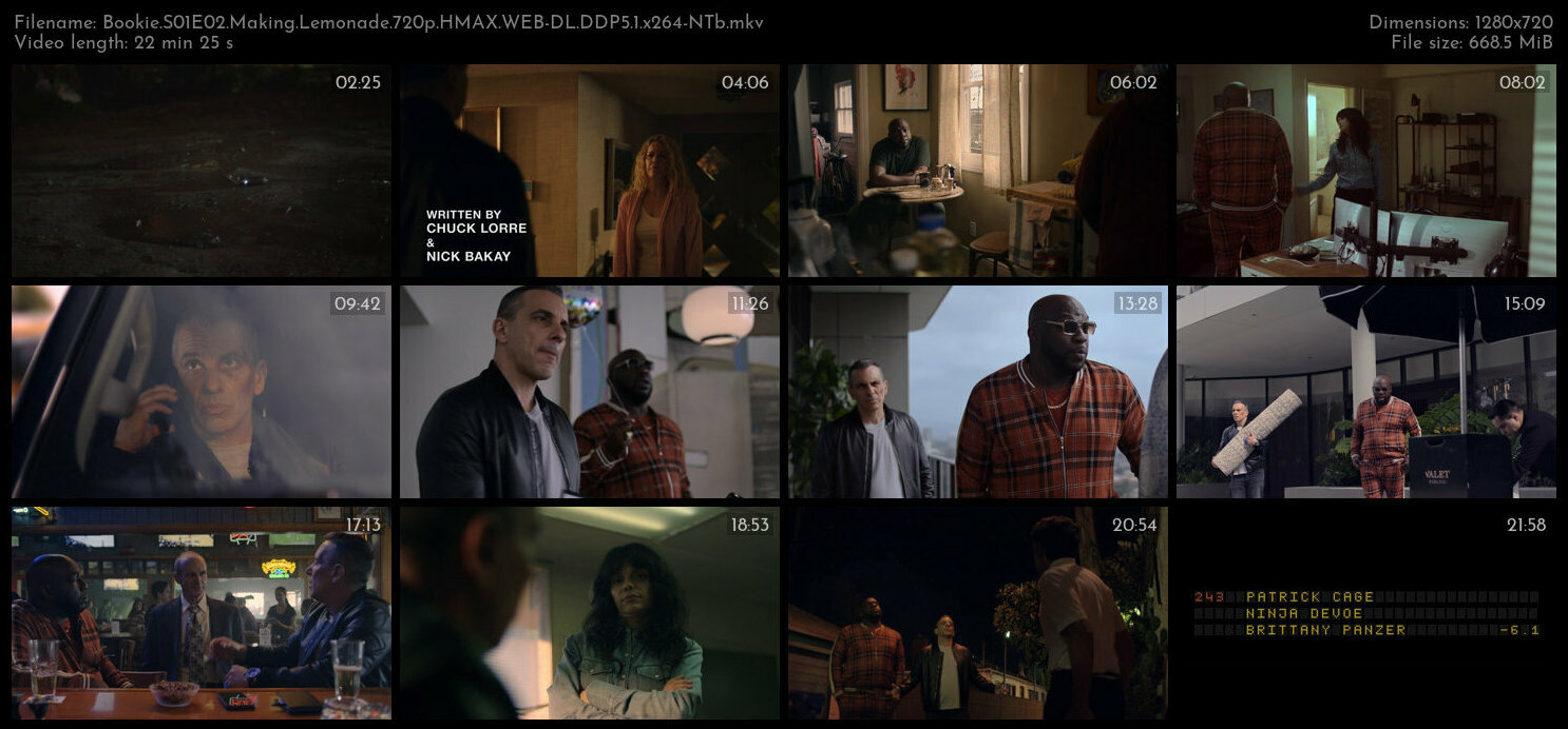 Bookie S01E02 Making Lemonade 720p HMAX WEB DL DDP5 1 x264 NTb TGx