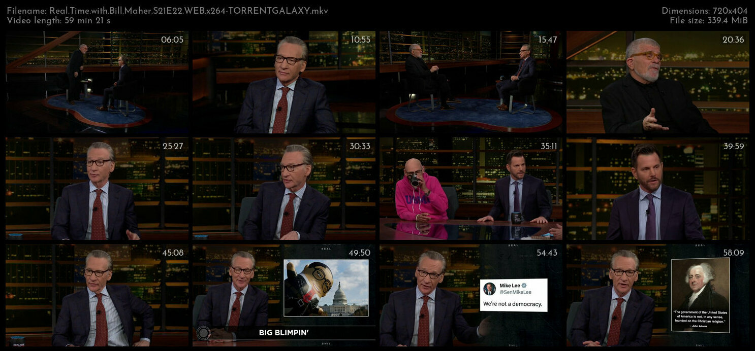 Real Time with Bill Maher S21E22 WEB x264 TORRENTGALAXY