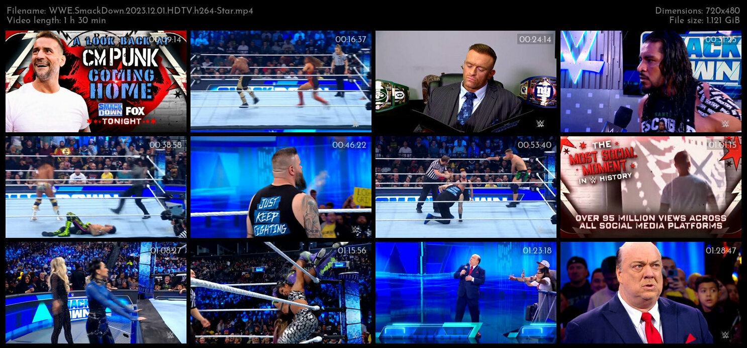 WWE SmackDown 2023 12 01 HDTV h264 Star TGx