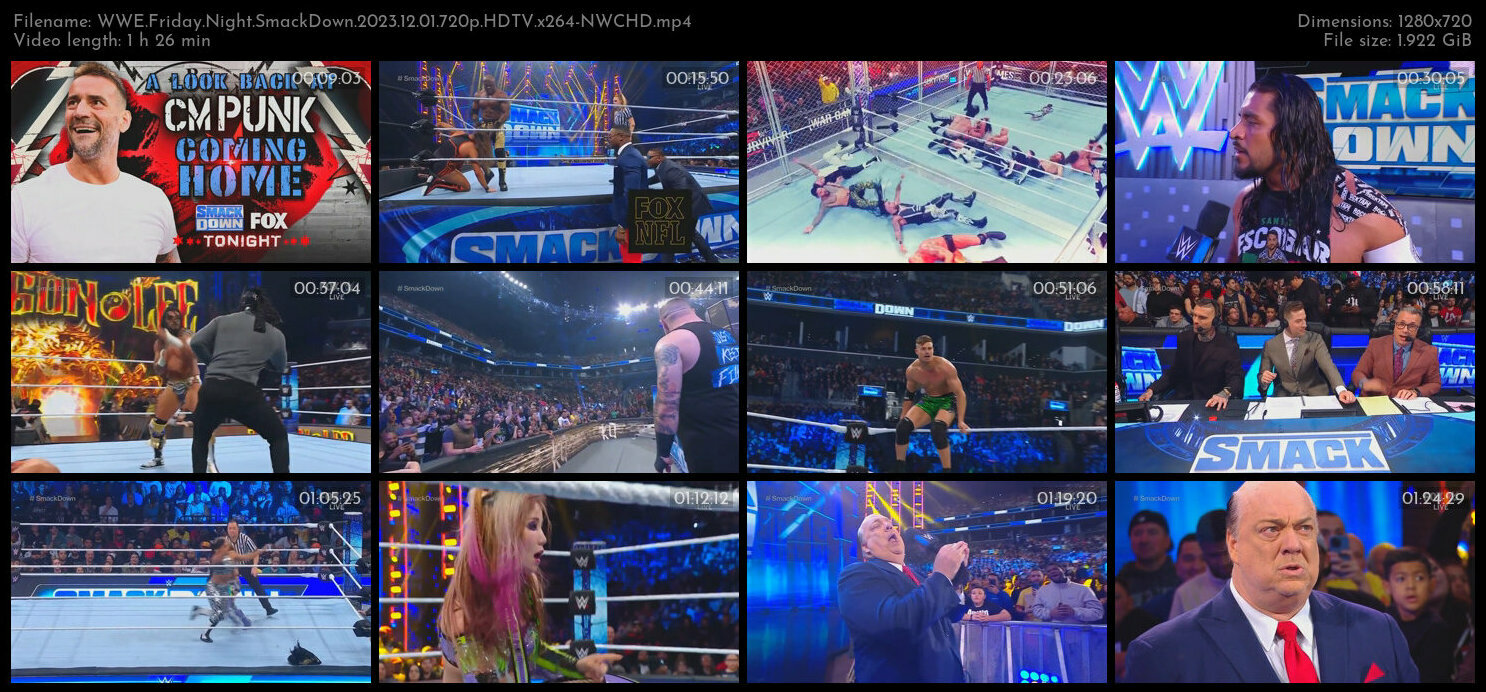 WWE Friday Night SmackDown 2023 12 01 720p HDTV x264 NWCHD TGx