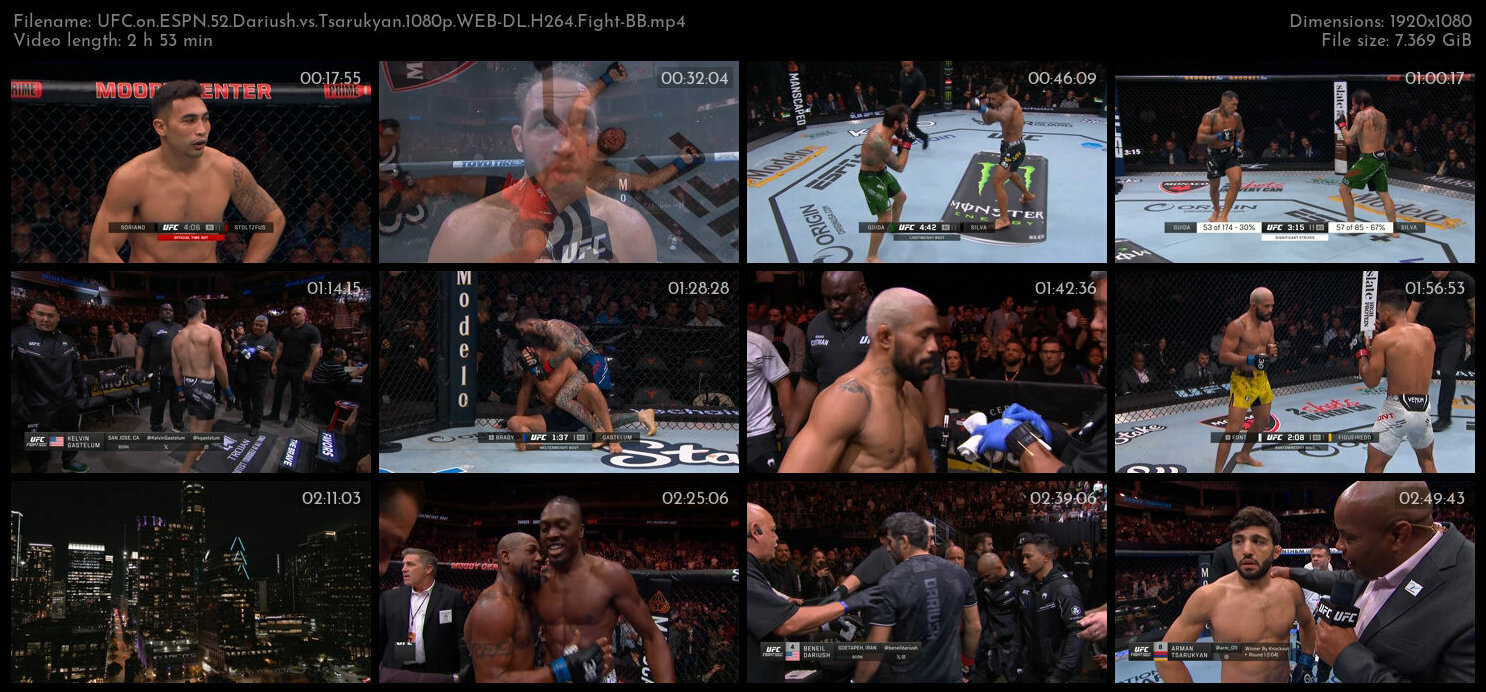 UFC on ESPN 52 Dariush vs Tsarukyan 1080p WEB DL H264 Fight BB