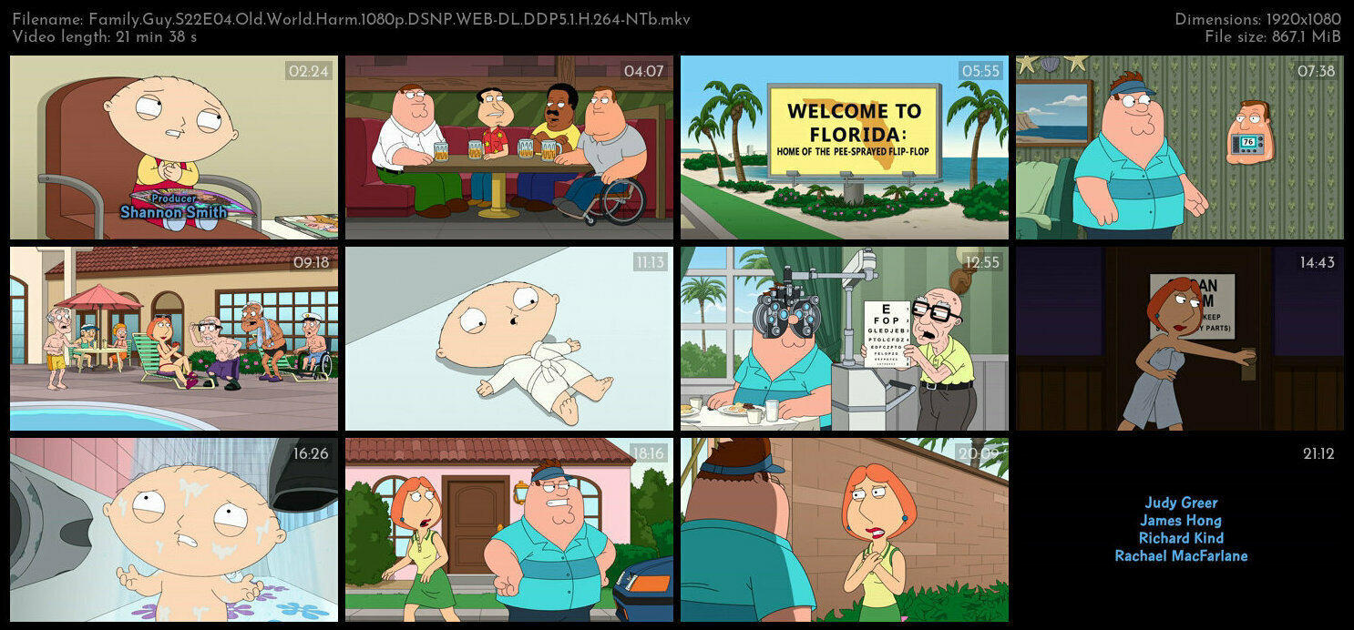 Family Guy S22E04 Old World Harm 1080p DSNP WEB DL DDP5 1 H 264 NTb TGx