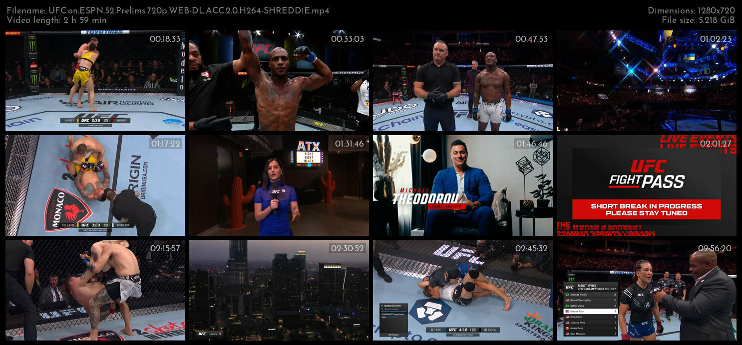 UFC on ESPN 52 Prelims 720p WEB DL ACC 2 0 H264 SHREDDiE TGx