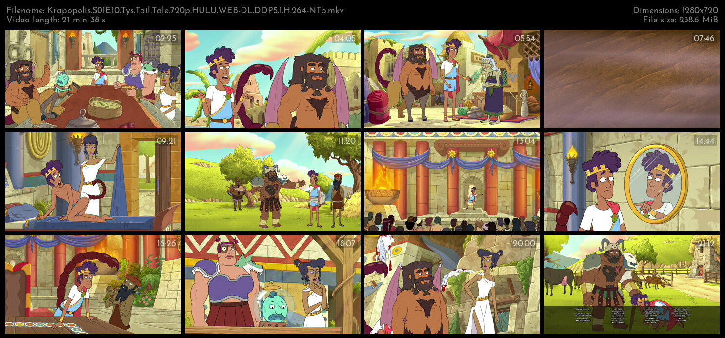 Krapopolis S01E10 Tys Tail Tale 720p HULU WEB DL DDP5 1 H 264 NTb TGx