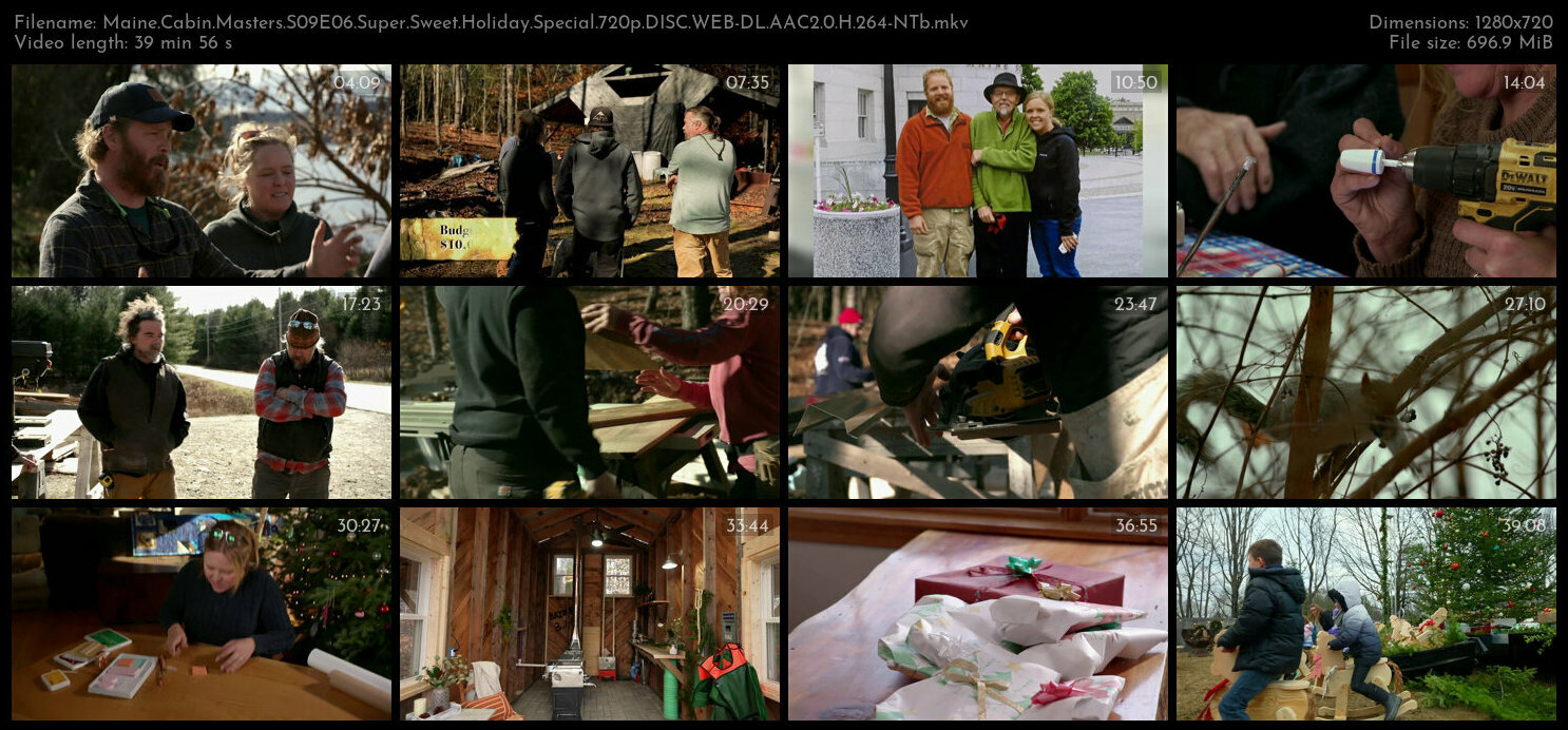 Maine Cabin Masters S09E06 Super Sweet Holiday Special 720p DISC WEB DL AAC2 0 H 264 NTb TGx