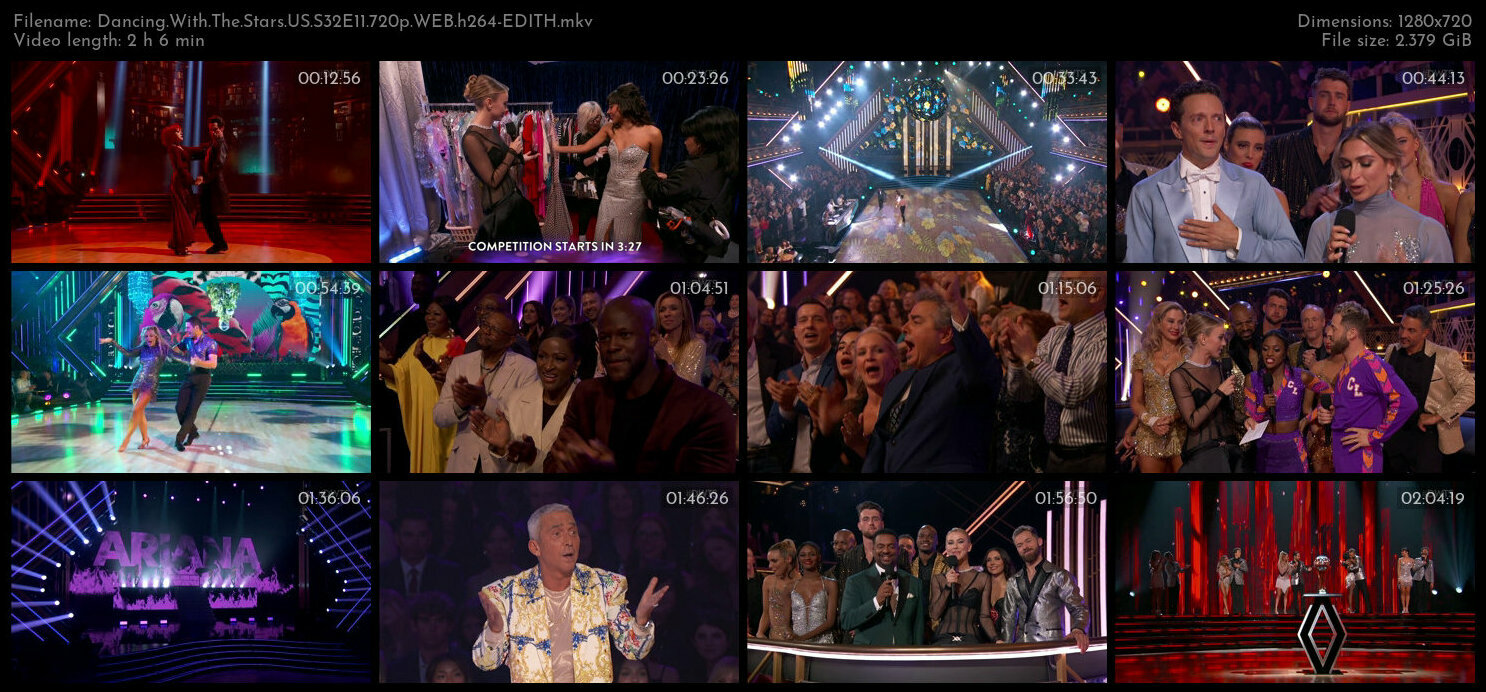 Dancing With The Stars US S32E11 720p WEB h264 EDITH TGx