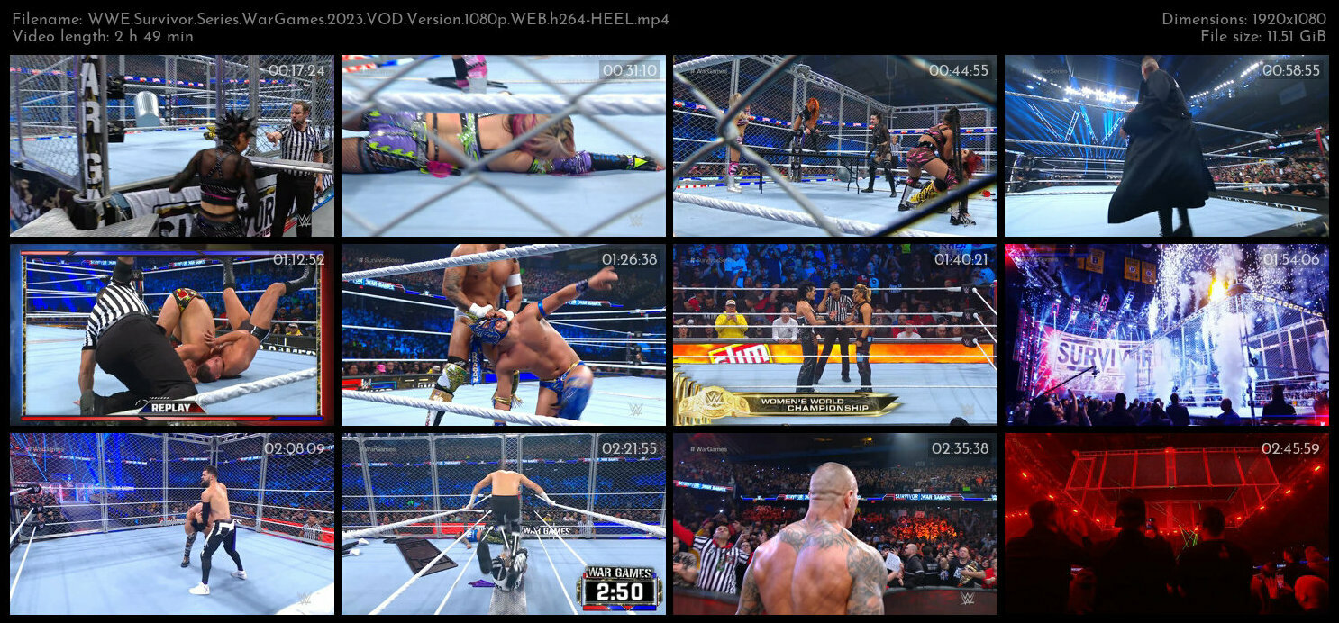 WWE Survivor Series WarGames 2023 VOD Version 1080p WEB h264 HEEL TGx