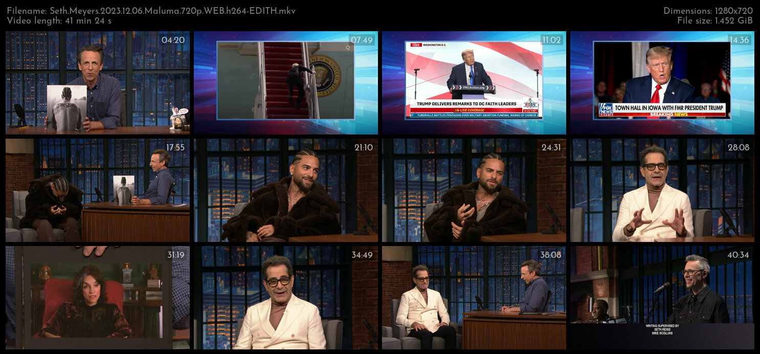 Seth Meyers 2023 12 06 Maluma 720p WEB h264 EDITH TGx