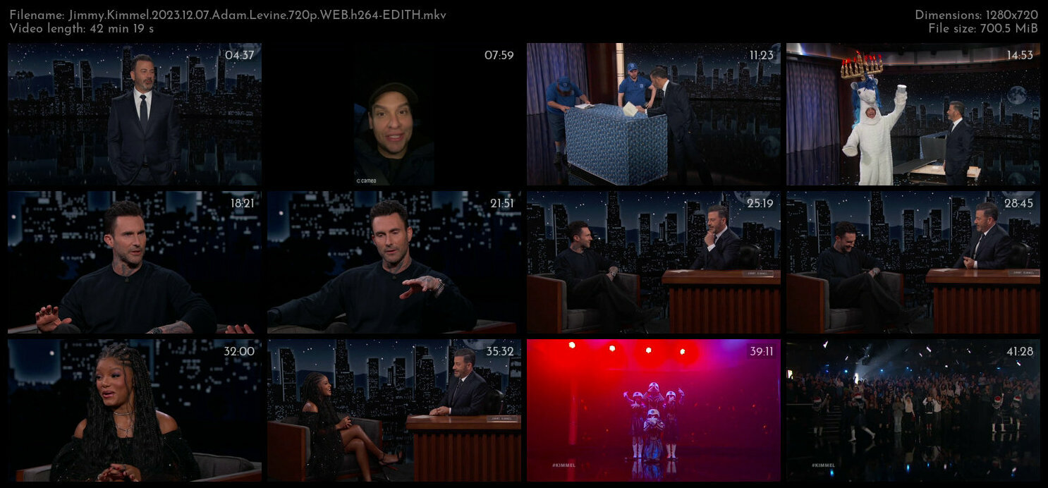 Jimmy Kimmel 2023 12 07 Adam Levine 720p WEB h264 EDITH TGx