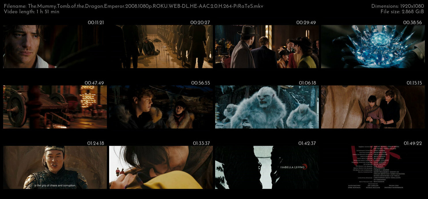 The Mummy Tomb of the Dragon Emperor 2008 1080p ROKU WEB DL HE AAC 2 0 H 264 PiRaTeS TGx