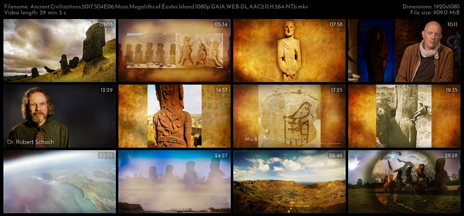 Ancient Civilizations 2017 S04E06 Moai Megaliths of Easter Island 1080p GAIA WEB DL AAC2 0 H 264 NTb