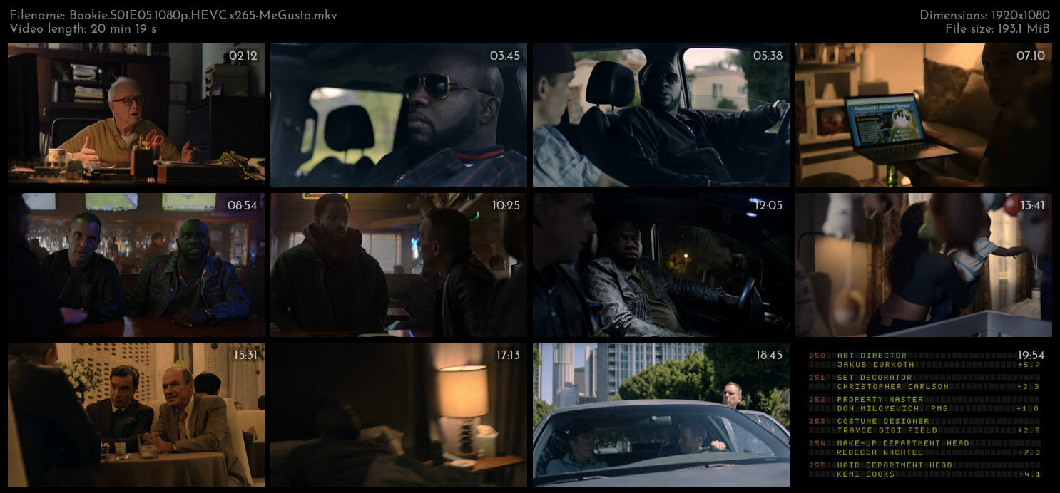 Bookie S01E05 1080p HEVC x265 MeGusta TGx