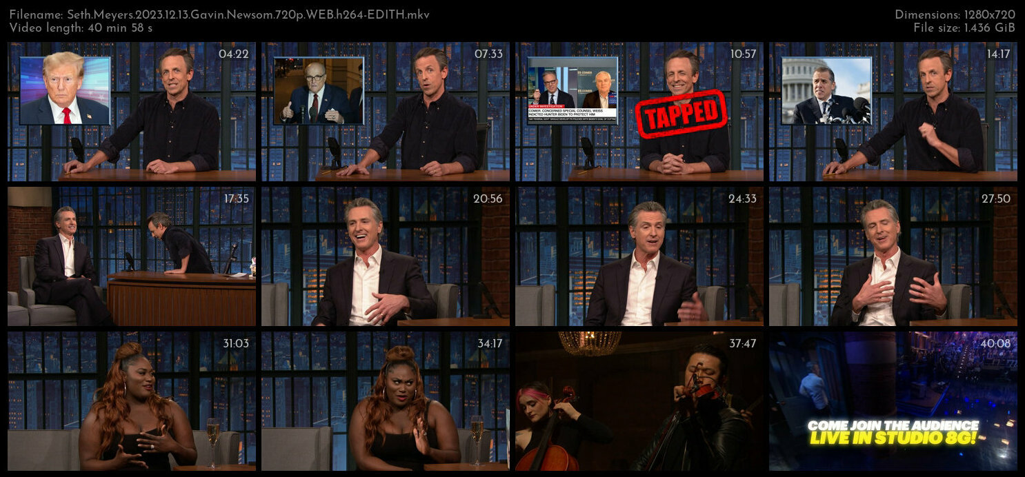 Seth Meyers 2023 12 13 Gavin Newsom 720p WEB h264 EDITH TGx