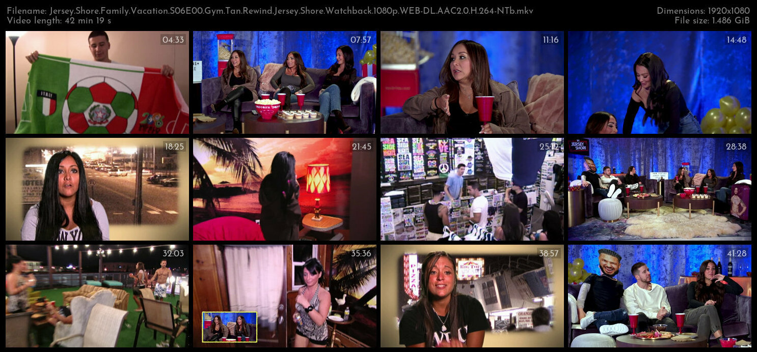 Jersey Shore Family Vacation S06E00 Gym Tan Rewind Jersey Shore Watchback 1080p WEB DL AAC2 0 H 264