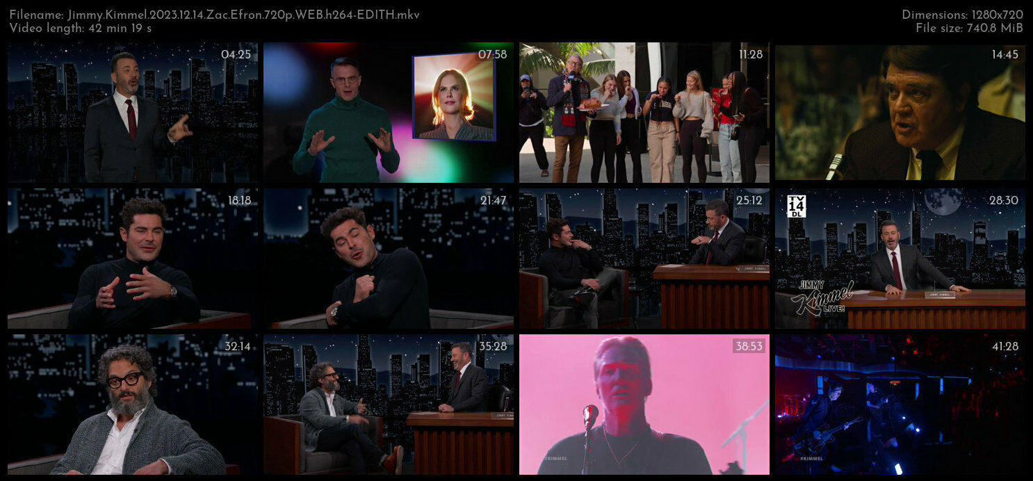 Jimmy Kimmel 2023 12 14 Zac Efron 720p WEB h264 EDITH TGx