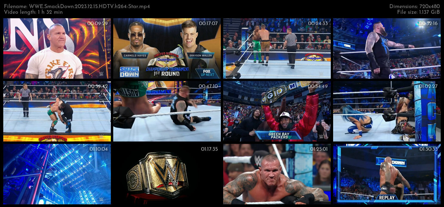 WWE SmackDown 2023 12 15 HDTV h264 Star TGx