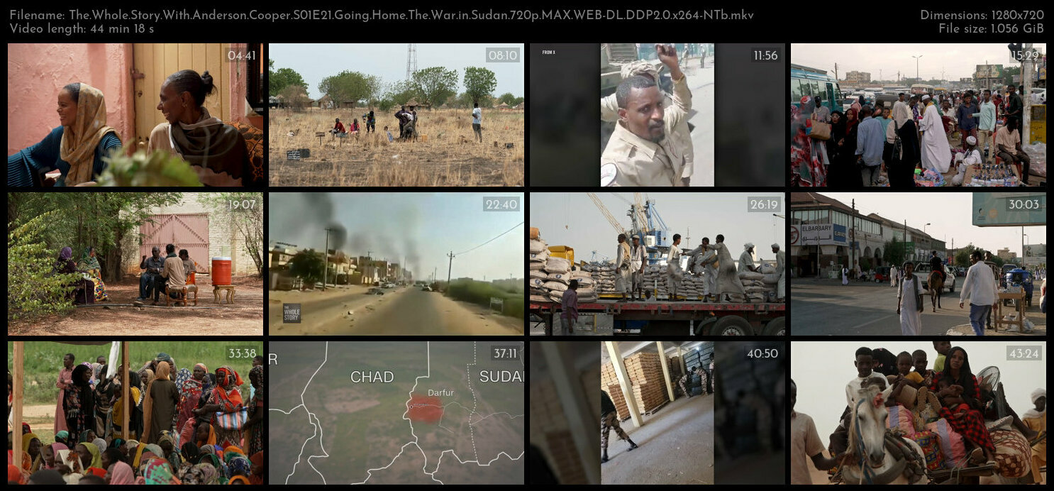 The Whole Story With Anderson Cooper S01E21 Going Home The War in Sudan 720p MAX WEB DL DDP2 0 x264