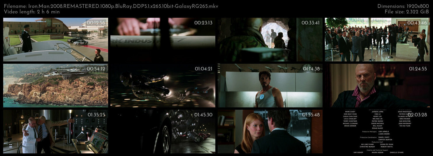 Iron Man 2008 REMASTERED 1080p BluRay DDP5 1 x265 10bit GalaxyRG265