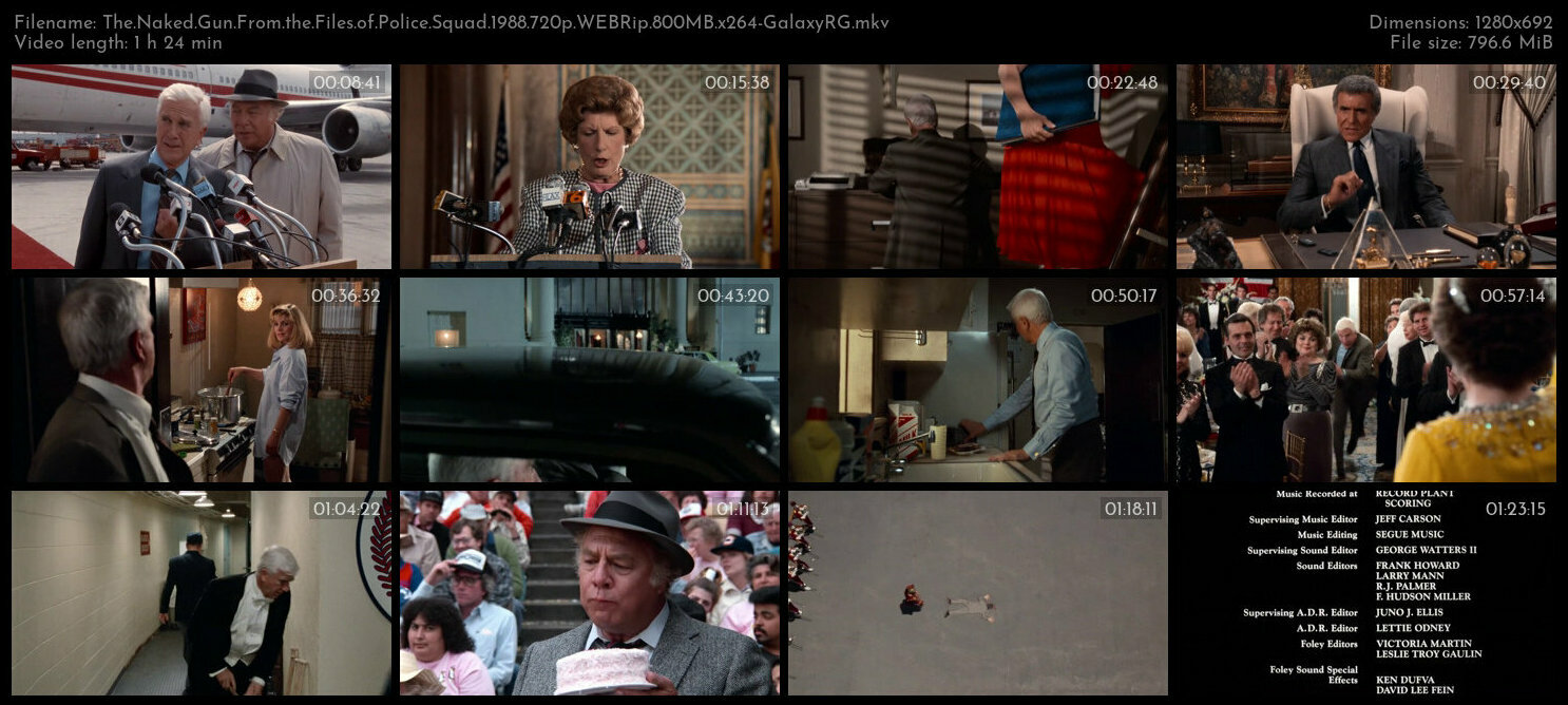 The Naked Gun From the Files of Police Squad 1988 720p WEBRip 800MB x264 GalaxyRG