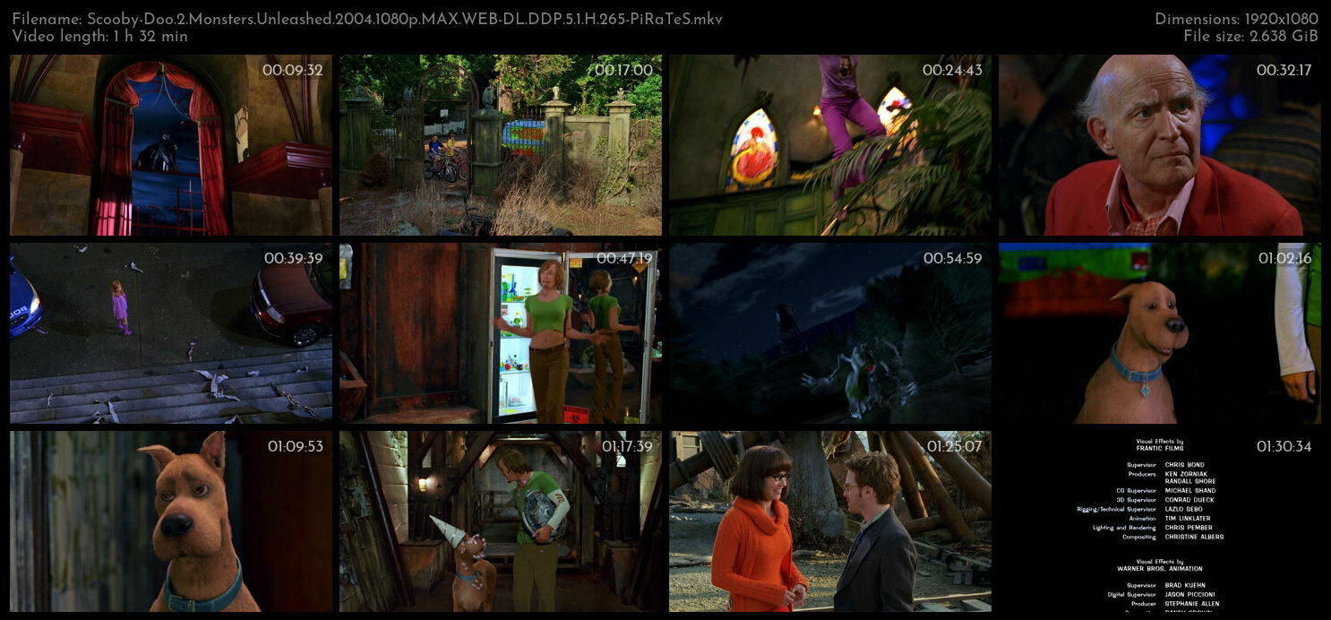 Scooby Doo 2 Monsters Unleashed 2004 1080p MAX WEB DL DDP 5 1 H 265 PiRaTeS TGx