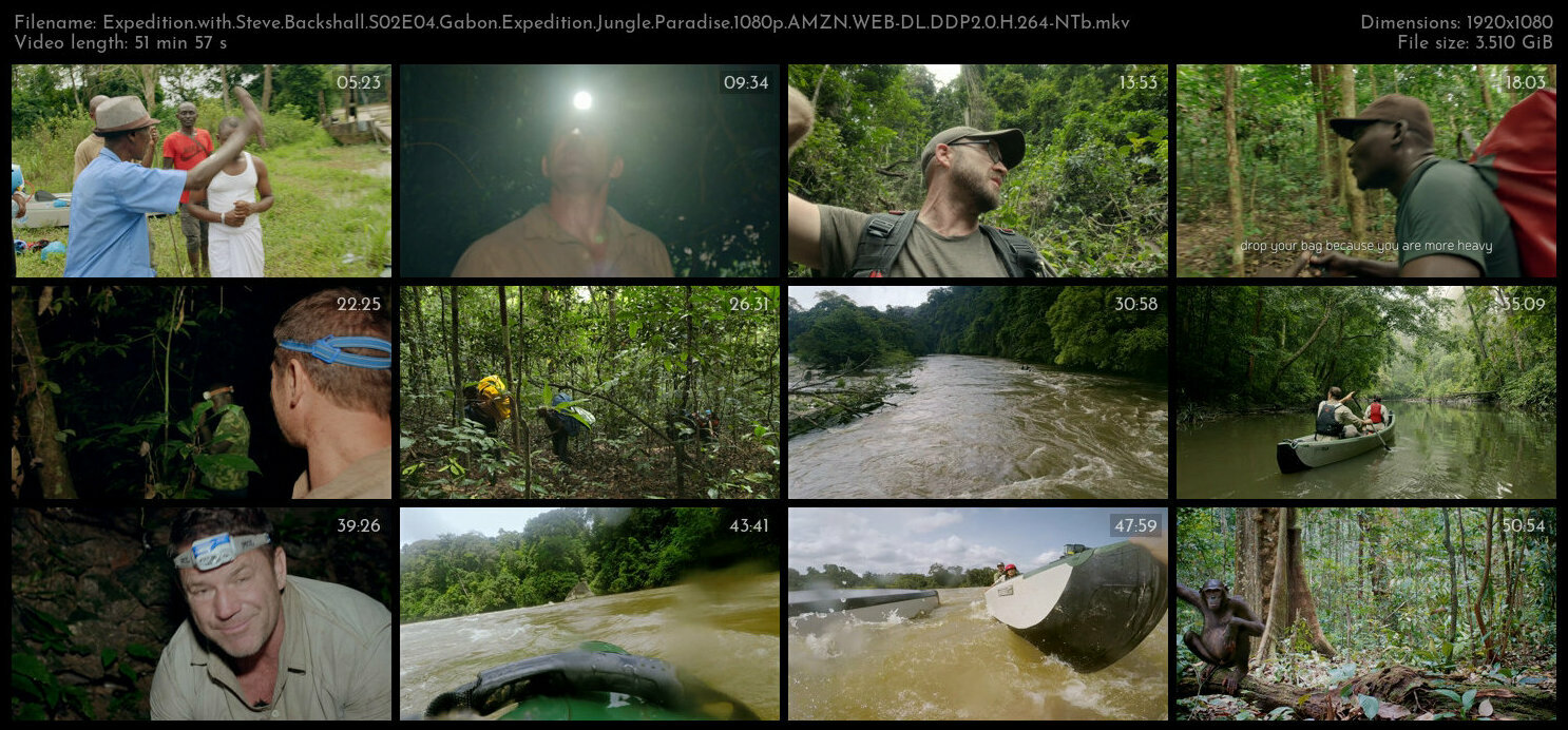 Expedition with Steve Backshall S02E04 Gabon Expedition Jungle Paradise 1080p AMZN WEB DL DDP2 0 H 2