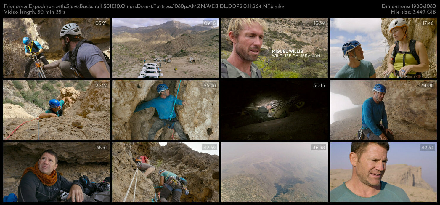 Expedition with Steve Backshall S01E10 Oman Desert Fortress 1080p AMZN WEB DL DDP2 0 H 264 NTb TGx