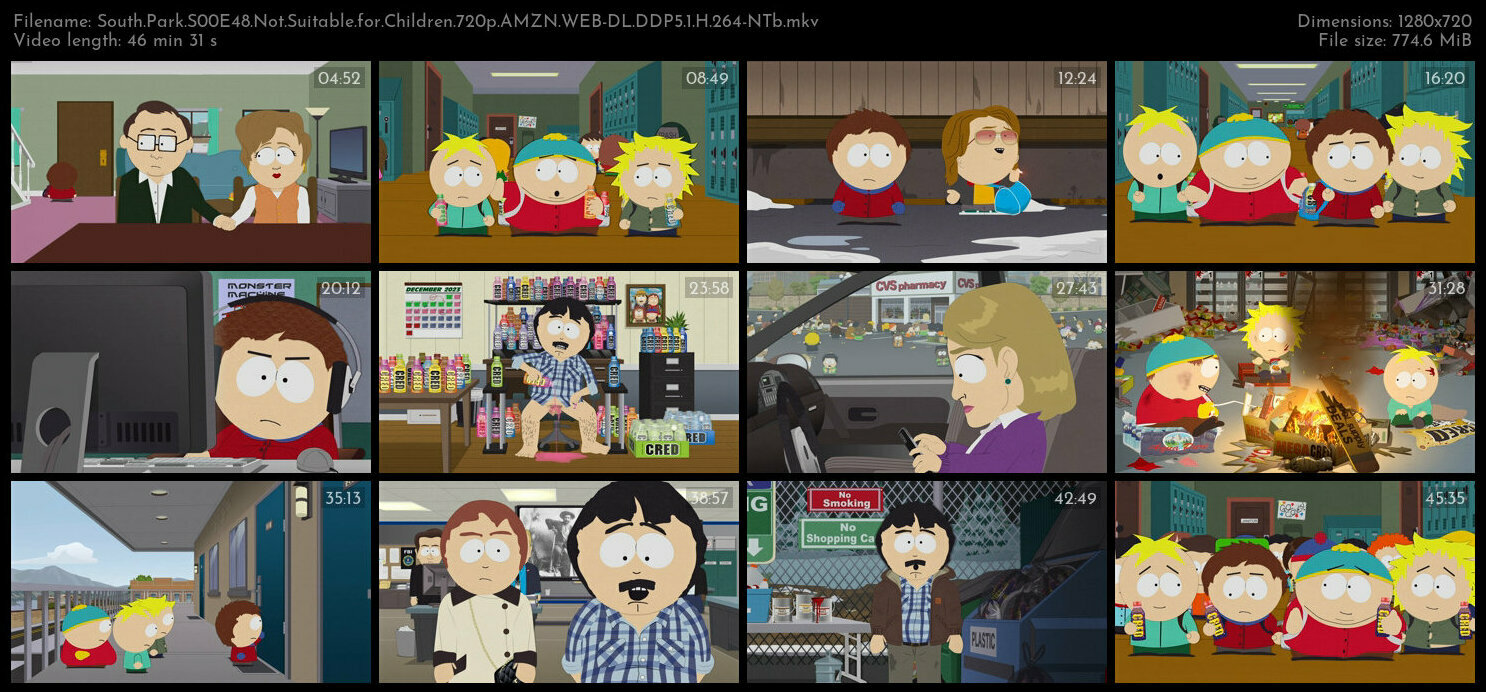 South Park S00E48 Not Suitable for Children 720p AMZN WEB DL DDP5 1 H 264 NTb TGx