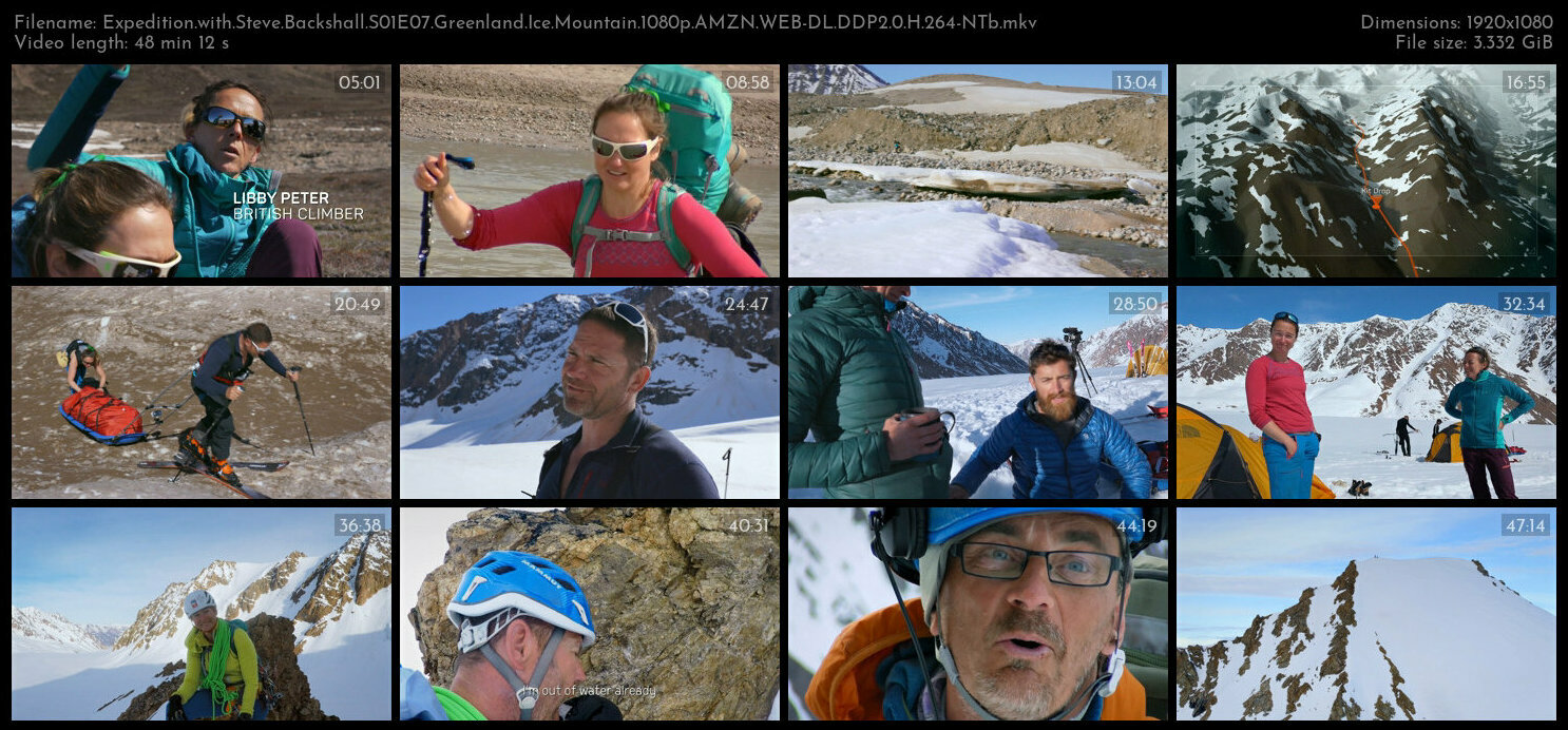 Expedition with Steve Backshall S01E07 Greenland Ice Mountain 1080p AMZN WEB DL DDP2 0 H 264 NTb TGx