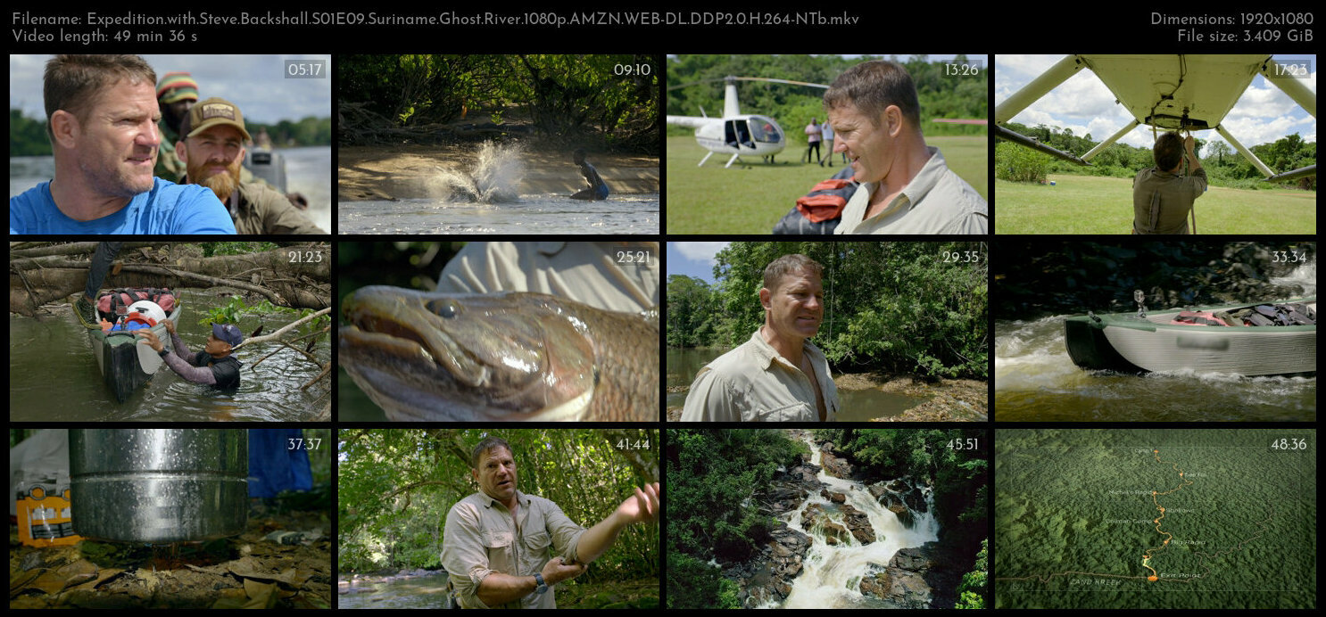 Expedition with Steve Backshall S01E09 Suriname Ghost River 1080p AMZN WEB DL DDP2 0 H 264 NTb TGx