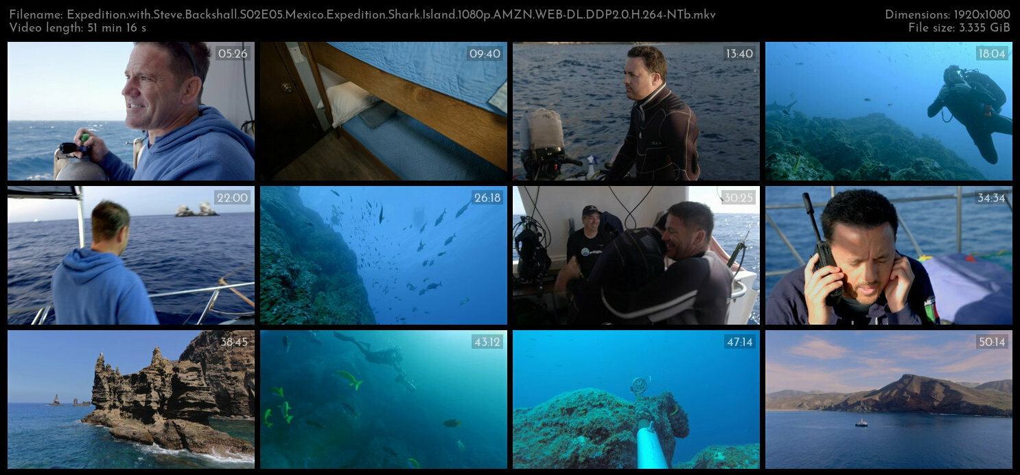 Expedition with Steve Backshall S02E05 Mexico Expedition Shark Island 1080p AMZN WEB DL DDP2 0 H 264