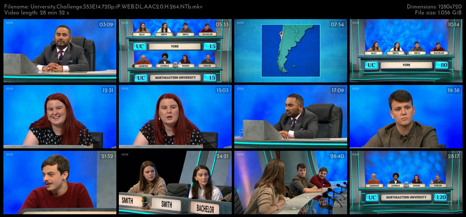 University Challenge S53E14 720p iP WEB DL AAC2 0 H 264 NTb TGx