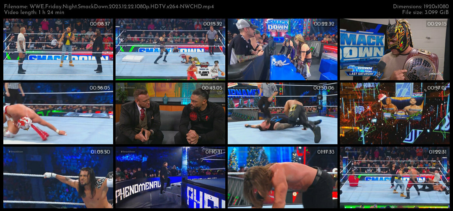 WWE Friday Night SmackDown 2023 12 22 1080p HDTV x264 NWCHD TGx