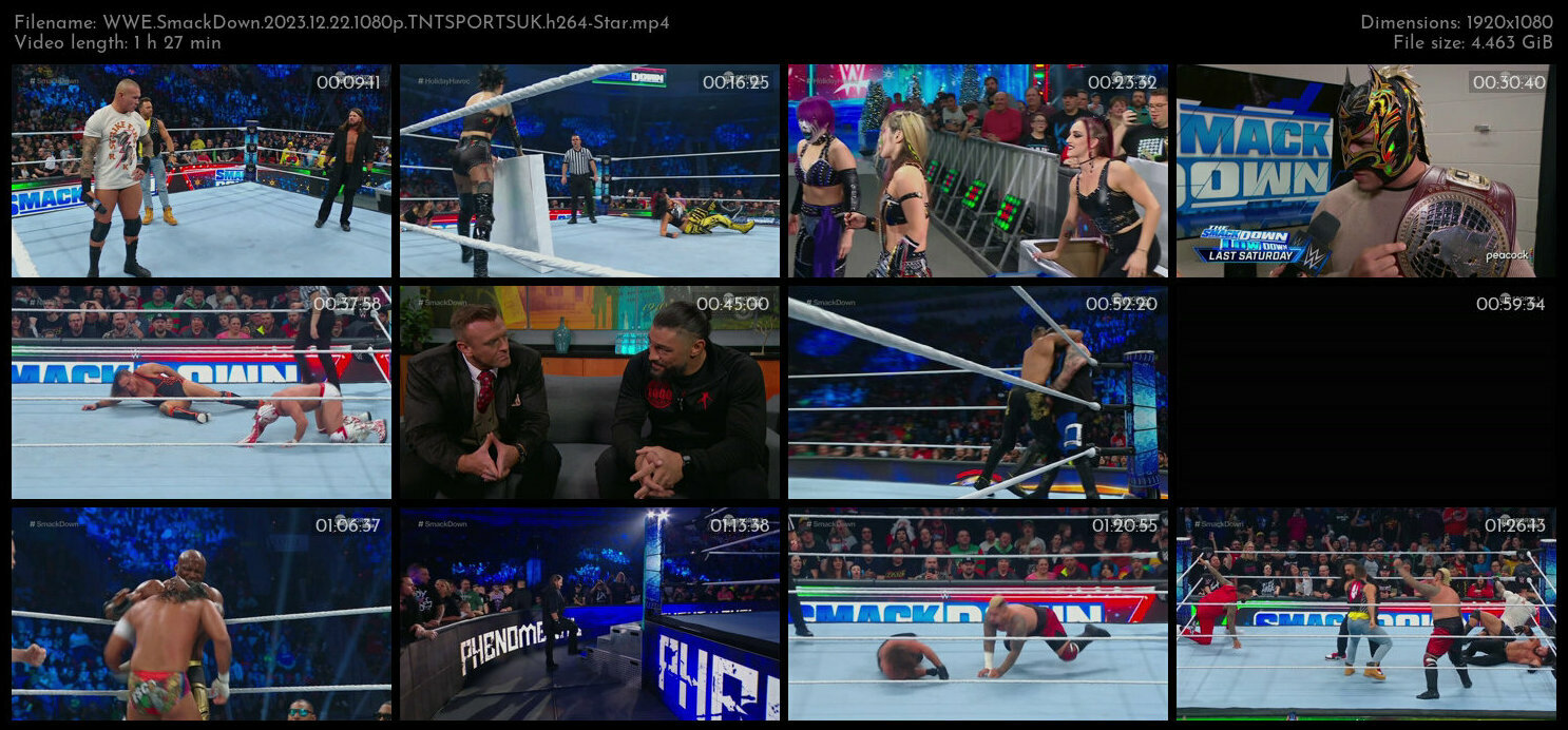 WWE SmackDown 2023 12 22 1080p TNTSPORTSUK h264 Star TGx