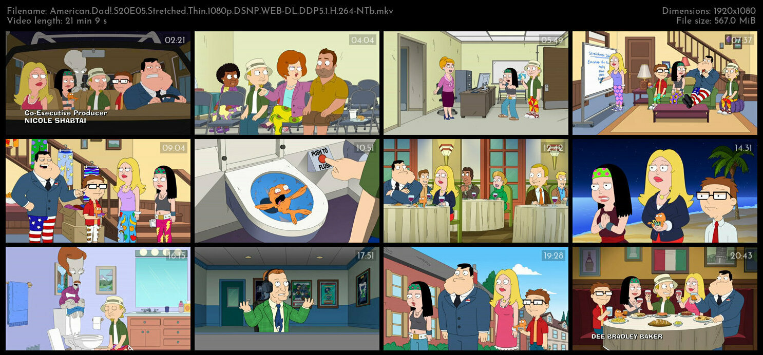 American Dad S20E05 Stretched Thin 1080p DSNP WEB DL DDP5 1 H 264 NTb TGx