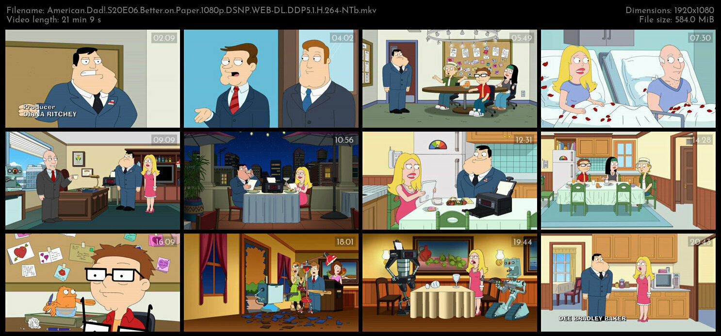 American Dad S20E06 Better on Paper 1080p DSNP WEB DL DDP5 1 H 264 NTb TGx