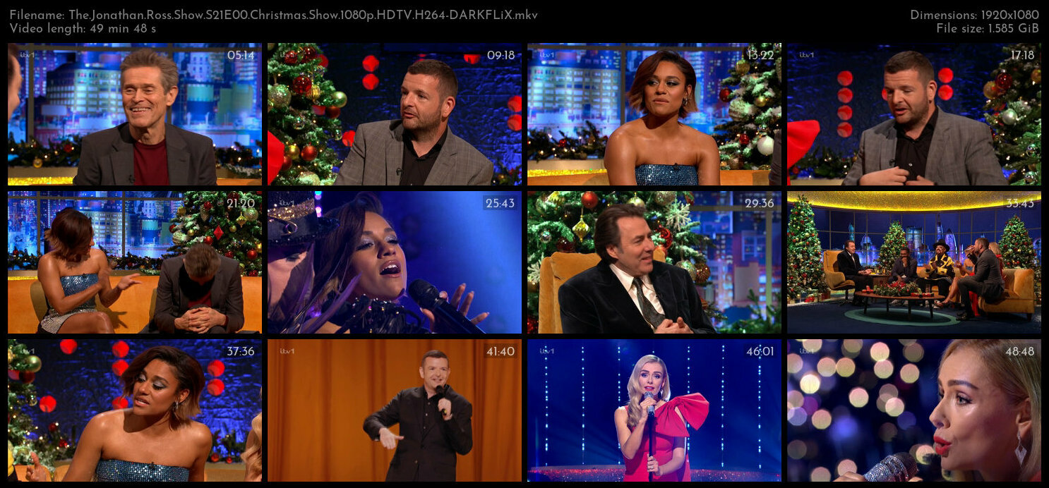 The Jonathan Ross Show S21E00 Christmas Show 1080p HDTV H264 DARKFLiX TGx