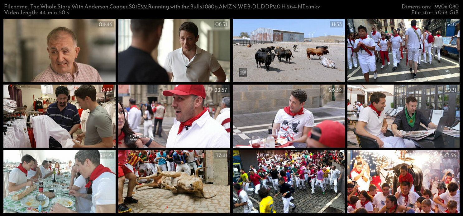The Whole Story With Anderson Cooper S01E22 Running with the Bulls 1080p AMZN WEB DL DDP2 0 H 264 NT