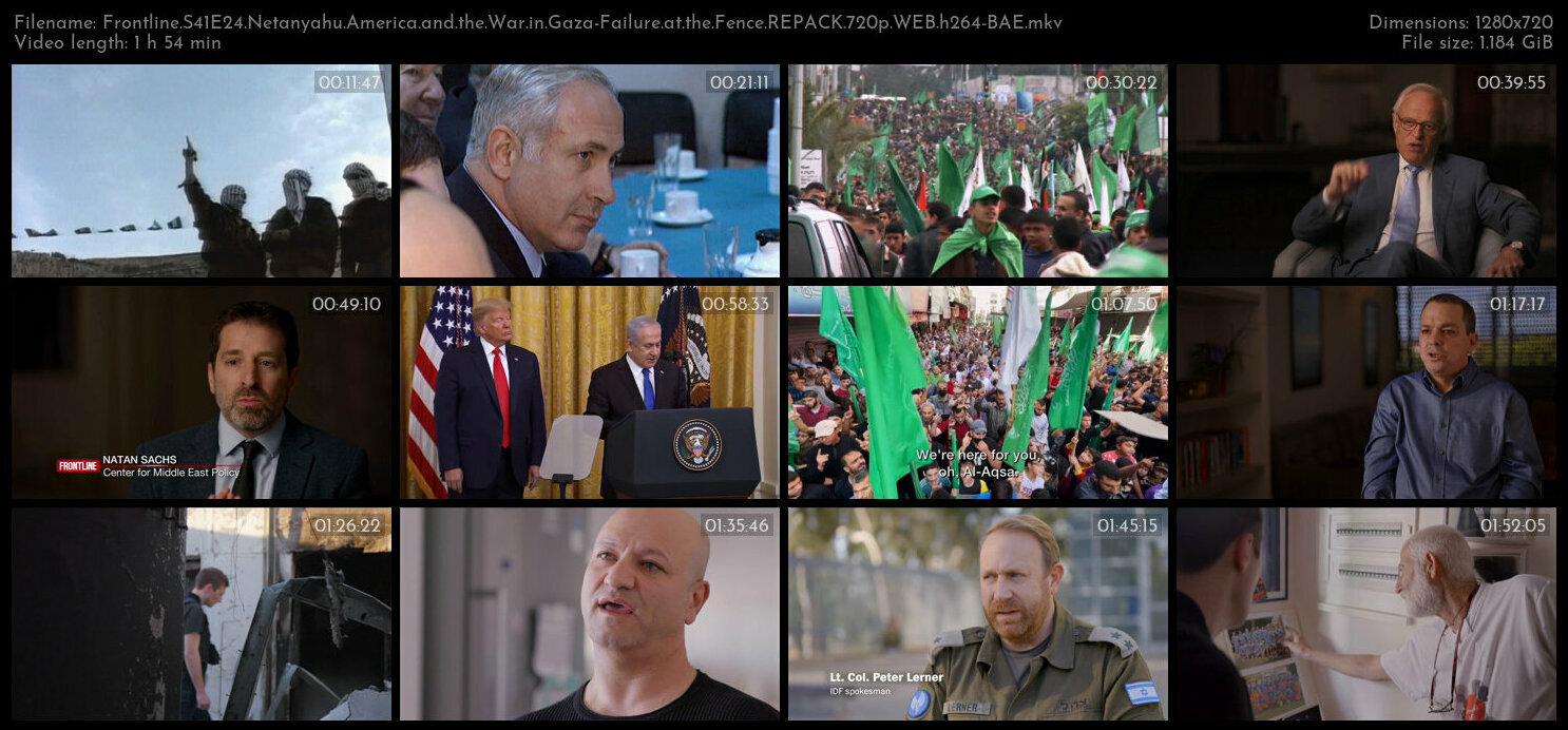 Frontline S41E24 Netanyahu America and the War in Gaza Failure at the Fence REPACK 720p WEB h264 BAE