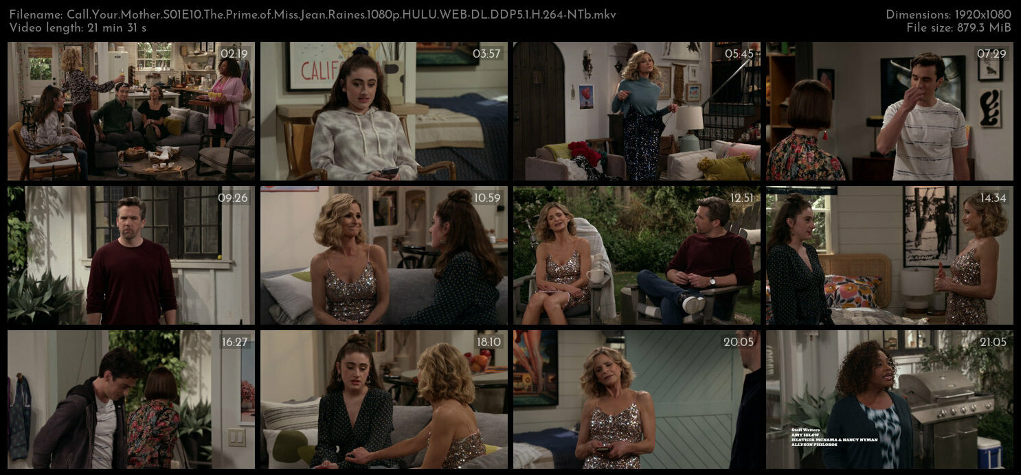 Call Your Mother S01E10 The Prime of Miss Jean Raines 1080p HULU WEB DL DDP5 1 H 264 NTb TGx