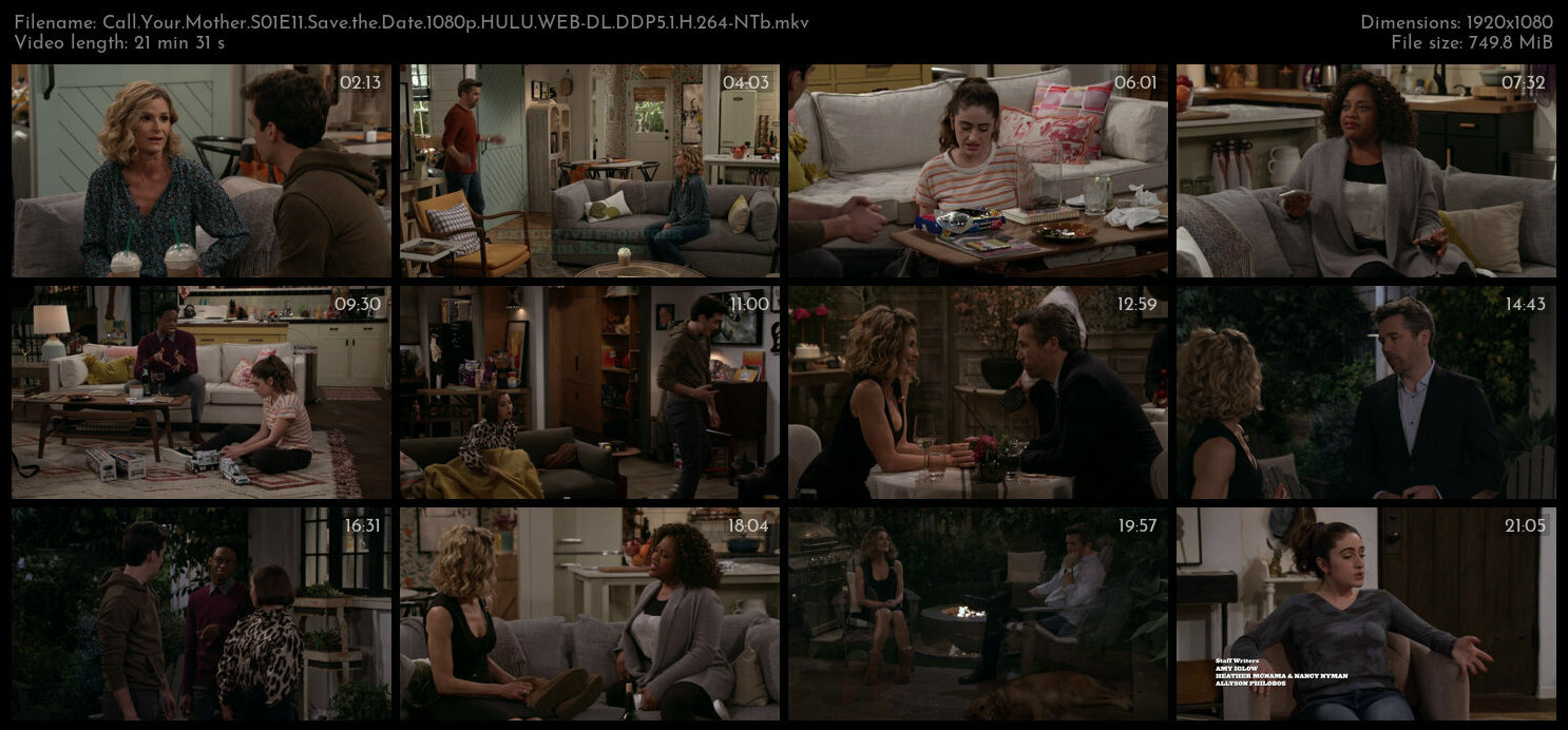 Call Your Mother S01E11 Save the Date 1080p HULU WEB DL DDP5 1 H 264 NTb TGx