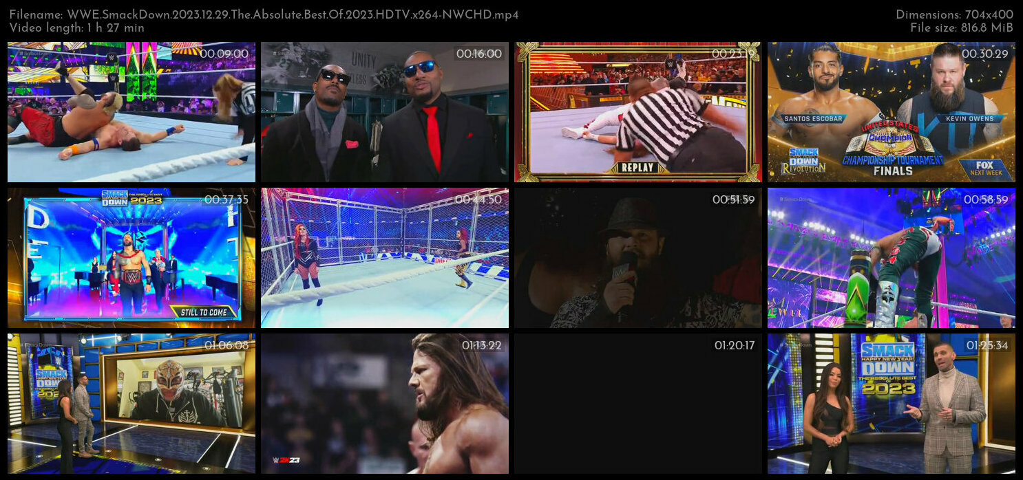 WWE SmackDown 2023 12 29 The Absolute Best Of 2023 HDTV x264 NWCHD TGx