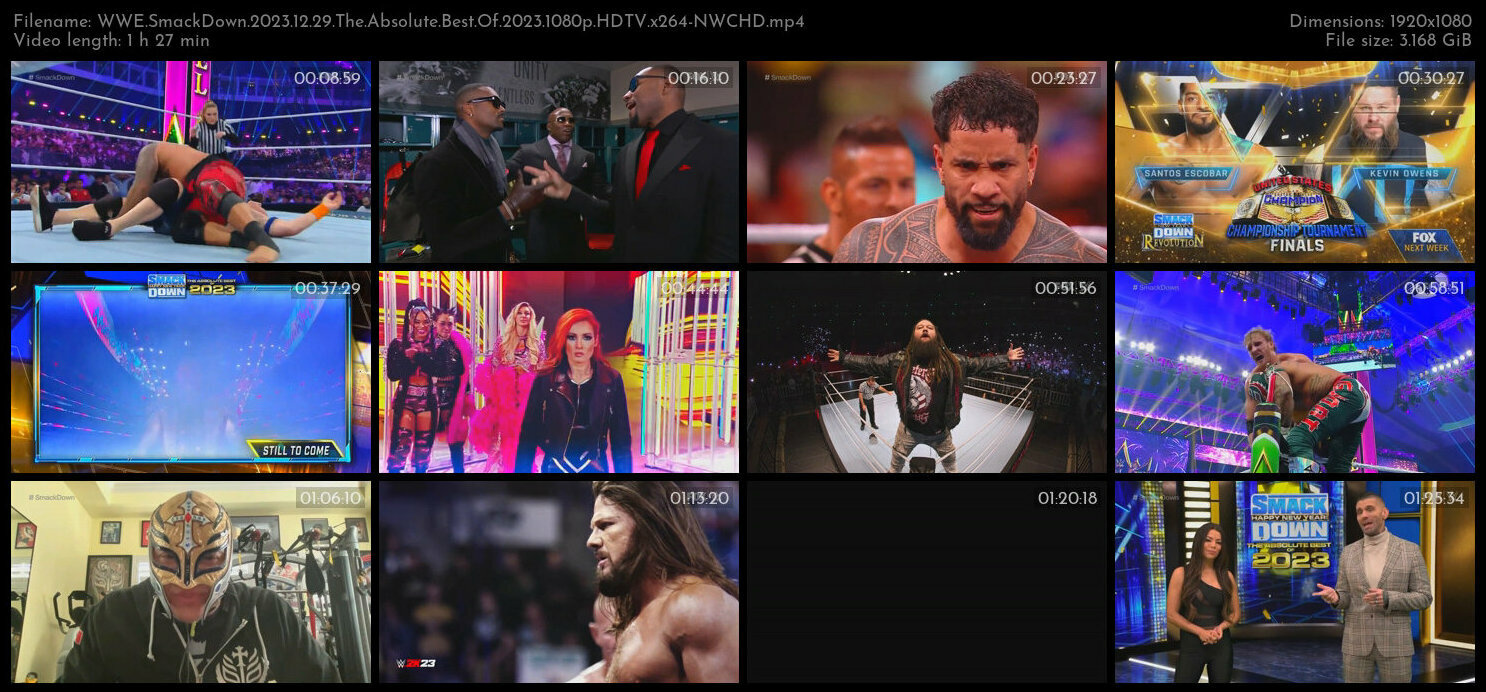 WWE SmackDown 2023 12 29 The Absolute Best Of 2023 1080p HDTV x264 NWCHD TGx