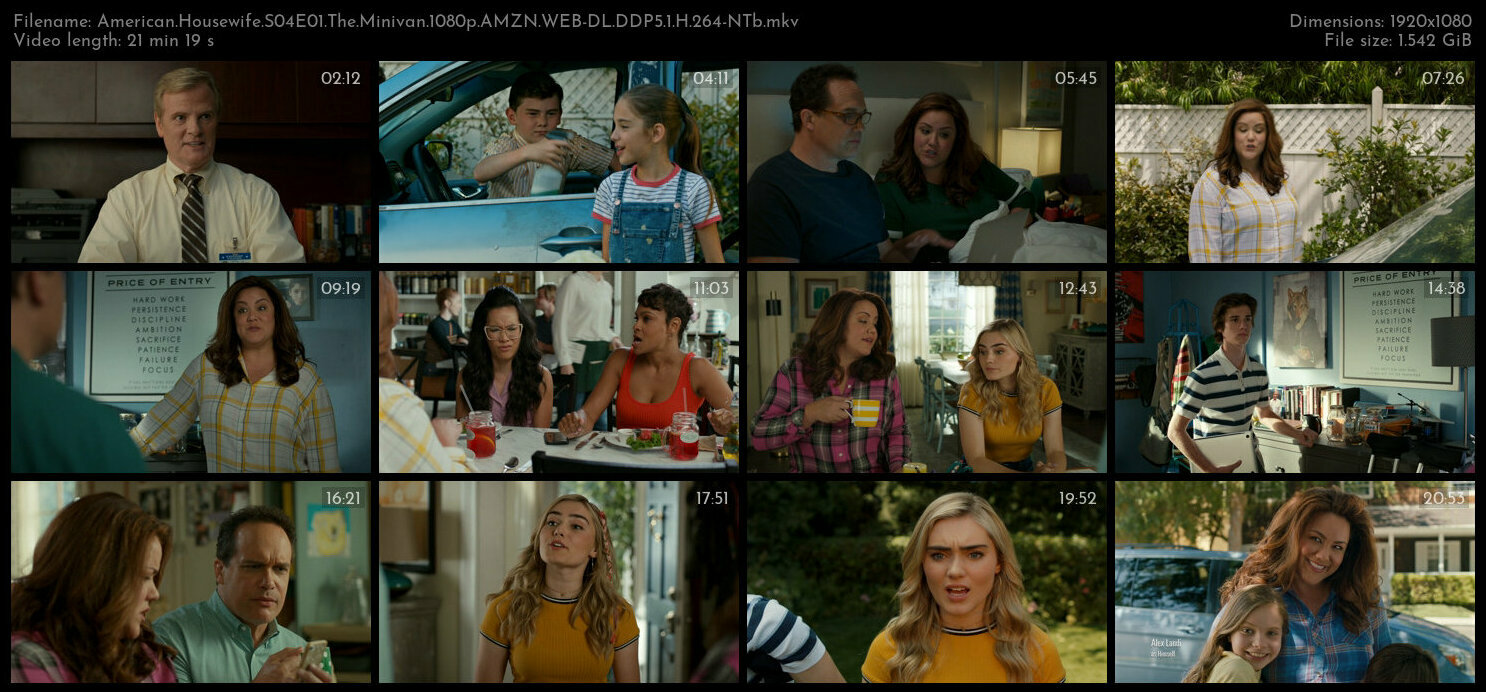 American Housewife S04E01 The Minivan 1080p AMZN WEB DL DDP5 1 H 264 NTb TGx