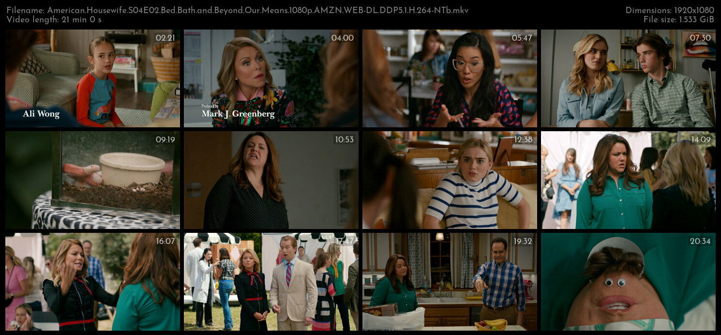 American Housewife S04E02 Bed Bath and Beyond Our Means 1080p AMZN WEB DL DDP5 1 H 264 NTb TGx