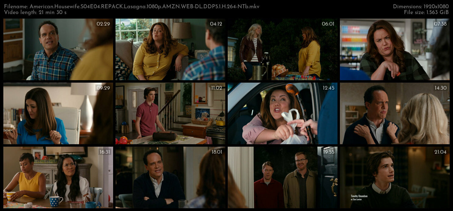 American Housewife S04E04 REPACK Lasagna 1080p AMZN WEB DL DDP5 1 H 264 NTb TGx